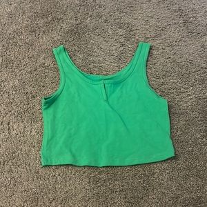 Green wild fable tank top